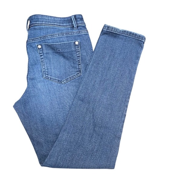 J.Jill Denim Authentic Fit Slim Ankle Jeans Women's Sz 10 Tall - Picture 1 of 10
